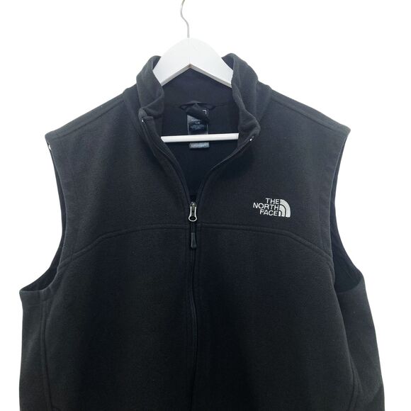 The North Face Front Range Fleece Vest - Men's L Full Zip Pockets Black Logo - Picture 5 of 14